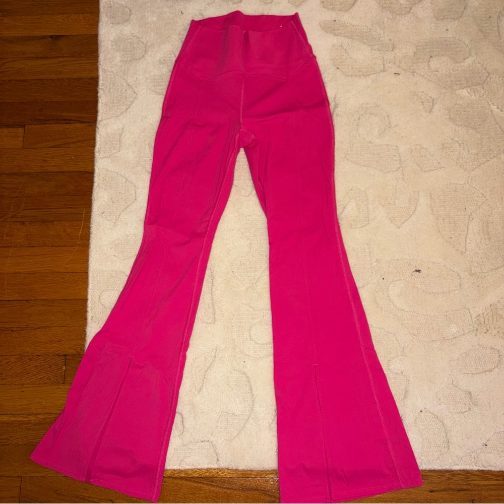 JoyLab Women's Split Flare Leggings - Pink Size Small